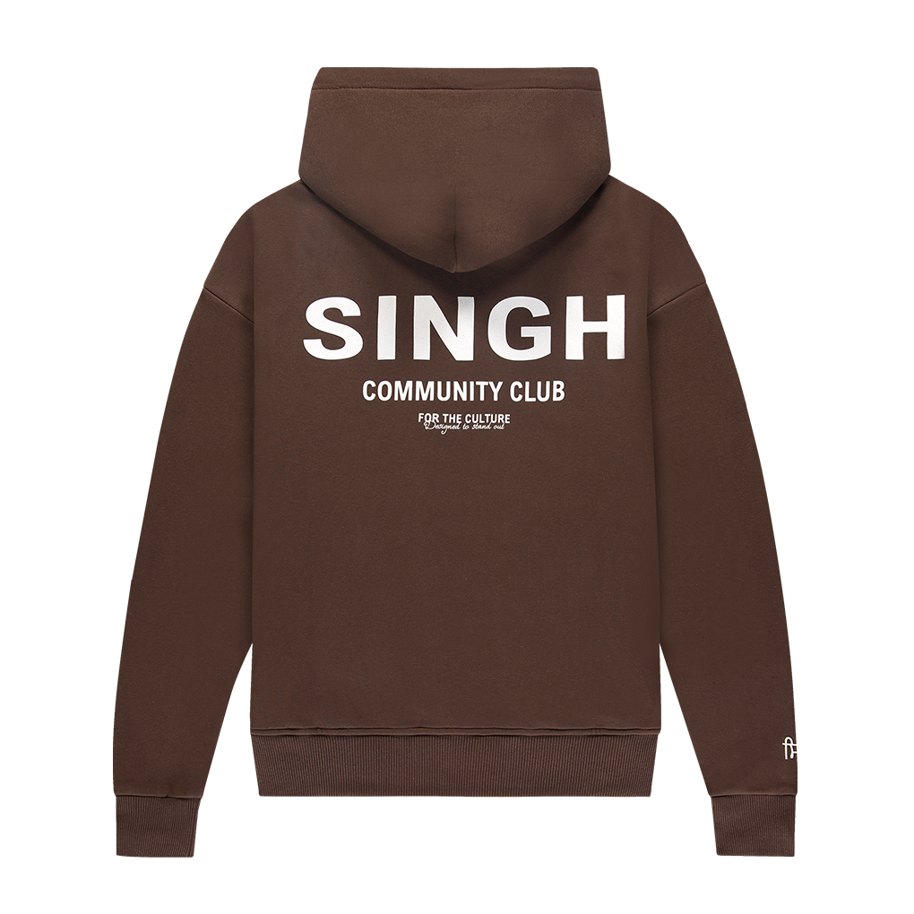 Community club Singh hoodie - Brown