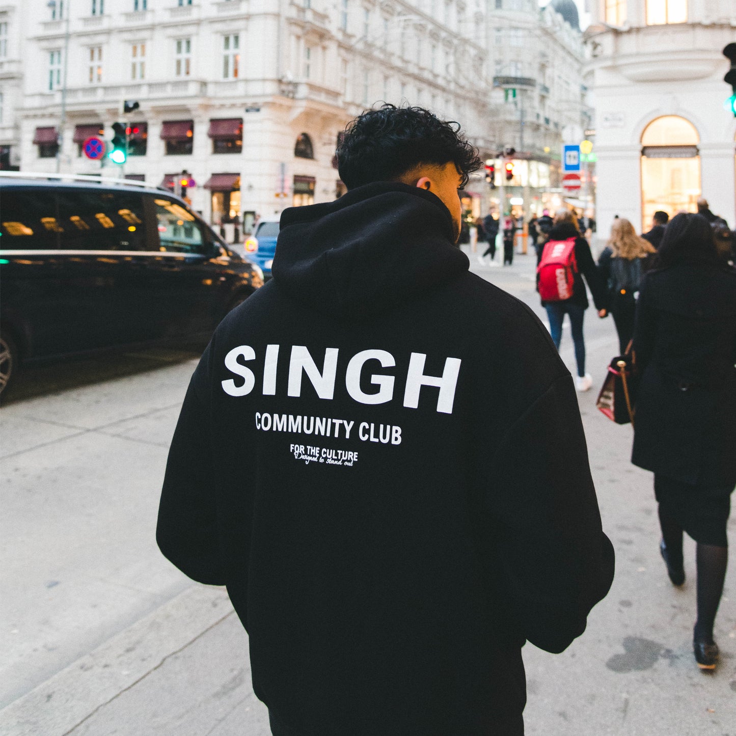 Community club Singh hoodie - Black