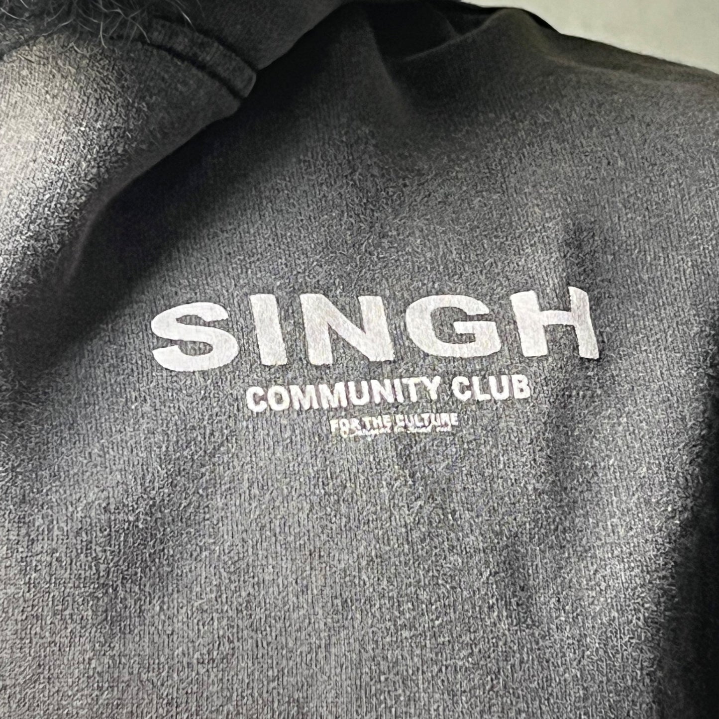 Community club Singh hoodie - Grey stonewash