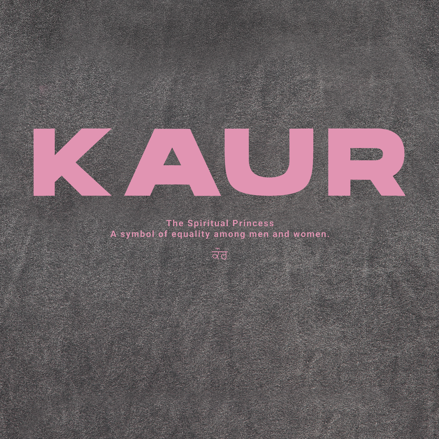 Grey stone washed Kaur hoodie
